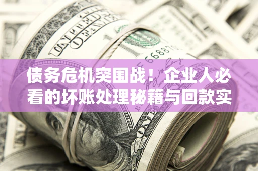 北京债务危机突围战！企业人必看的坏账处理秘籍与回款实战指南